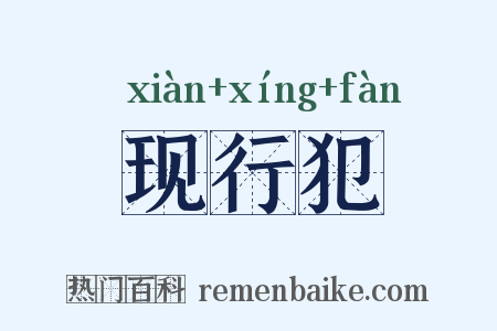 现行犯是什么意思的图片